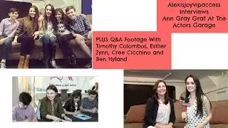 Ann Gray Graf Interview - Timothy Colombos, Esther Zynn, Cree Cicchino, Ben Hyland Q&A Actors Garage