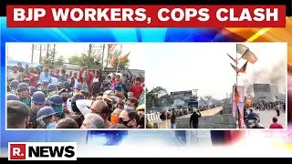 West Bengal: BJP Workers Clash With Police After Cops Stall Protest March In Siliguri