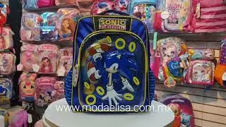 mochila de sonic primaria / carrito