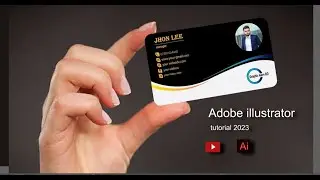 Business card design Adobe illustrator tutorial 2023