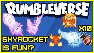10 Red Pods with Rude / Temper Perk?! Skyrocket is fun!? | Rumbleverse Season 2