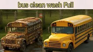 bus cleaning full wash