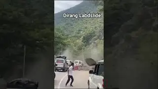 Sudden Massive Landslide at Dirang #shortsvideo #viralvideo #naturaldisaster