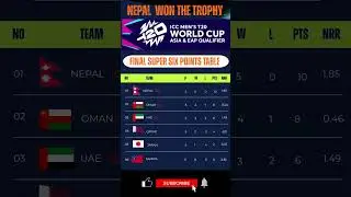 Final Points Table| Nepal won the Trophy | Nepal Vs Samoa | Oman Vs Japan| Final super six standing