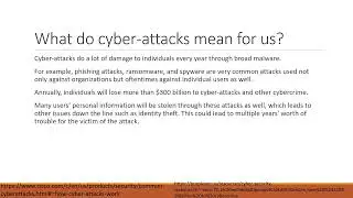 Cyber attacks oral presentation