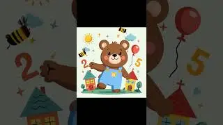 Meet Benny the Bear 🐻 | Cute Baby Bear | #Shorts #abclearning #cocomelonstyle #kidslearning