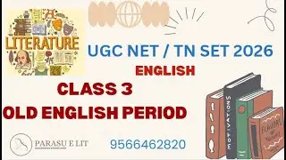 UGC NET/TN SET - ENGLISH - CLASS  3