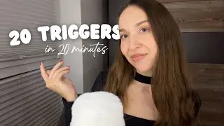 ASMR 20 Triggers In 20 Minutes 🤍 | 4k Celebration Video 🎉 (Books, Mic Triggers, Mouth Sounds & More)