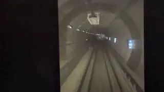 View from BART As it Passes Through Transbay Tube