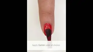 Gelish Foundation Flex Rubber Base Coat with Gelish Soak Off Polish finish