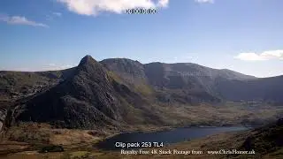 Snowdonia National Park Tryfan Timelapse Stock Footage