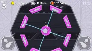 Flappy Golf 2 SPACE BASE HOLE 1-9 Gold Star Walkthrough