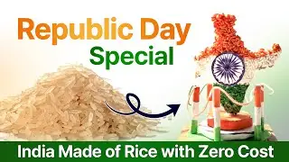 Republic Day Special | Rice Se India Map Craft | Zero Cost #republicday #craft