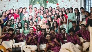 Onam dance_2k25 #college  #students #dancecover 