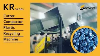 KRIEGER HDPE drum plastic recycling machine chemical drum pelletizing system