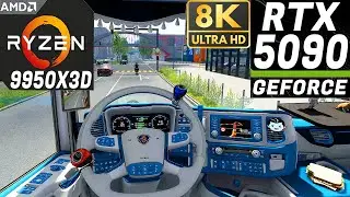 Euro Truck Simulator 2 - RTX 5090 + 9950X3D | 8K-ULTRA Graphics | 35+ Mods installed