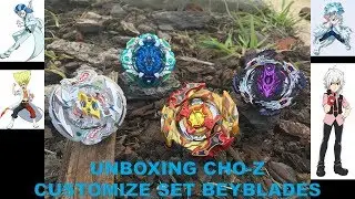 BEYBLADE UNBOXING: TAKARA TOMY'S CHO-Z CUSTOMIZE SET BEYBLADES