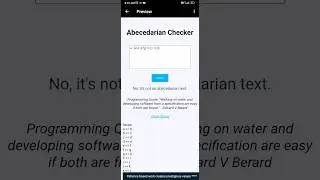 Abecedarian checker using html css and JavaScript. #coding #creativity #developer #datascience #css