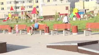 Petya Bondar' and Kostya Khatrusov evening district tech-street \ Scootering