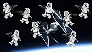 How many LEGO STORMTROOPERS to match the weight of a real TIE FIGHTER?!?