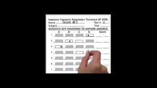 IF-AT cards aka Scratch Cards for Team Testing