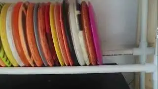 Disc Golf Disc Storage DIY using PVC pipe: cheap and easy