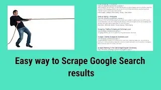 How to scrape google search results with apps script