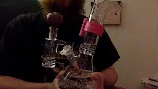 huge bong hit of wifi clean bong with circ ash catcher