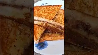 kids favourite choco cheesy sandwich # Instant evening snack.