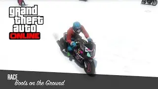 GTA Online Bike Race in SNOW ❄️🏍️ | Boots on the Ground &ndash; Slippery & Intense!