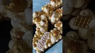 Cream tart white and gold #shorts
