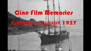 Cornwall, August 1927, Vintage Black & White Home Movie Cine Film