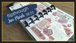 2022 Flipthrough: Jan-March in my Vertical Discbound Planner (B6 Wide)