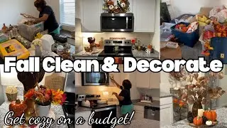 Cozy Kitchen Fall and Clean with Me 🍁 Cleaning Motivation * Styling Vignettes