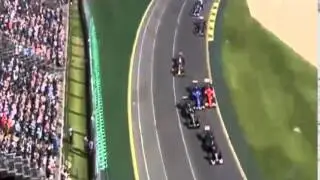 F1 2015 Australia  Start Crash