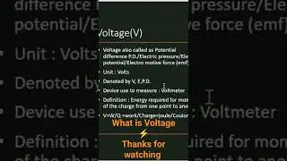 What is Voltage, #Potential difference #Basic of electrical #Free electrical Learning course