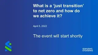 Panel discussion: what is a &lsquo;just transition&rsquo; to net zero and how do we achieve it?
