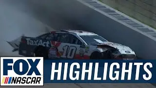 Danica Patrick Crashes Out on Late Restart | 2017 MICHIGAN | NASCAR on FOX