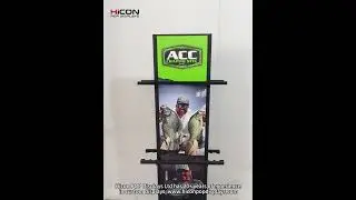 Custom brand fishing rod display stand made by Hicon POP Displays Ltd  #displaystand #fishingrod