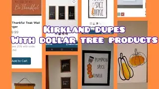 Fall Kirkland Dupes using Dollar Tree 🌳 products and the Cricut Maker
