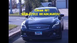G37 SEDAN GETS OEMASSIVE GTR STYLE HEADLIGHTS