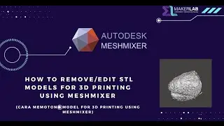 How to Remove/Edit STL Models for 3D Printing using Meshmixer (Malay Subtitle)