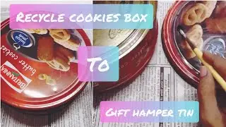 Recycle old chocolate or cookie tin | DIY gift hamper tin #shorts
