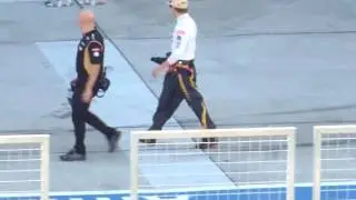 Kimi just walking pit lane in Suzuka - Friday 2013