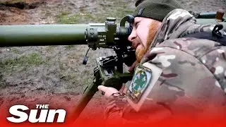 Ukrainian State Border Guards train for combat against Russian forces
