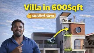 600 Sqft House Plan Tamil | 2BHK + Car Parking | West Facing