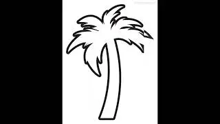 50+ Palm Tree Drawings Ideas In 2023: Simple And Easy Drawing #palmtreedrawing #drawingideas