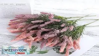 Artificial Beautiful Lavender Flowers Foam Wheat Crafts Fake Flower Wedding Home Artificial