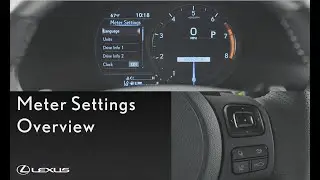 Lexus How-To: Adjust the Meter Setting on the IS Dashboard Display | Lexus