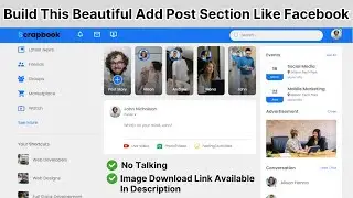 How To Make A Website Like Facebook Using HTML And CSS | Social Media Website Design Step By Step